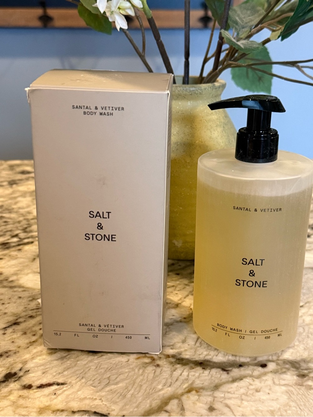 Salt & Stone Santal & Vetiver Body Wash 15.2 oz 450ml New